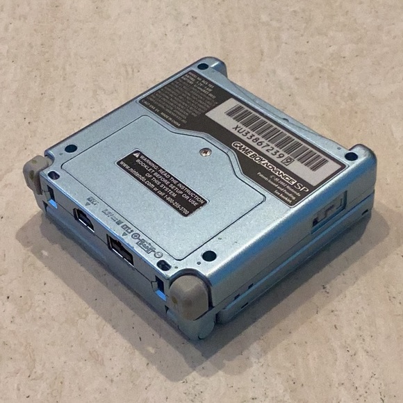 Nintendo Game Boy Advance SP Console Backlit & Charger AGS-101 Back Lit Blue - Picture 13 of 16